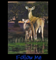 Follow Me - 30x40 Acrylic on Stretched Canvas with Image Wrap Border - Painting by Greg Schwab