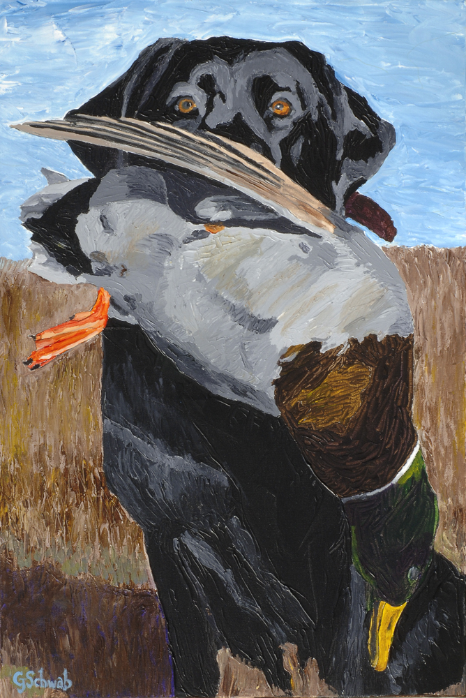 Prized Mallard - 24x36 Acrylic on Stretched Canvas with Image Wrap Border